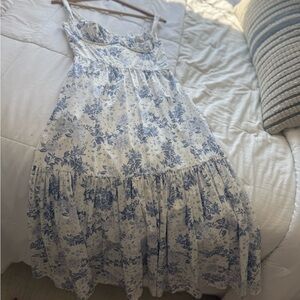 Floral Blue and White Sundress D cup